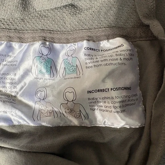 Like new BABY K'TAN BREEZE CHARCOAL - Picture 7 of 9